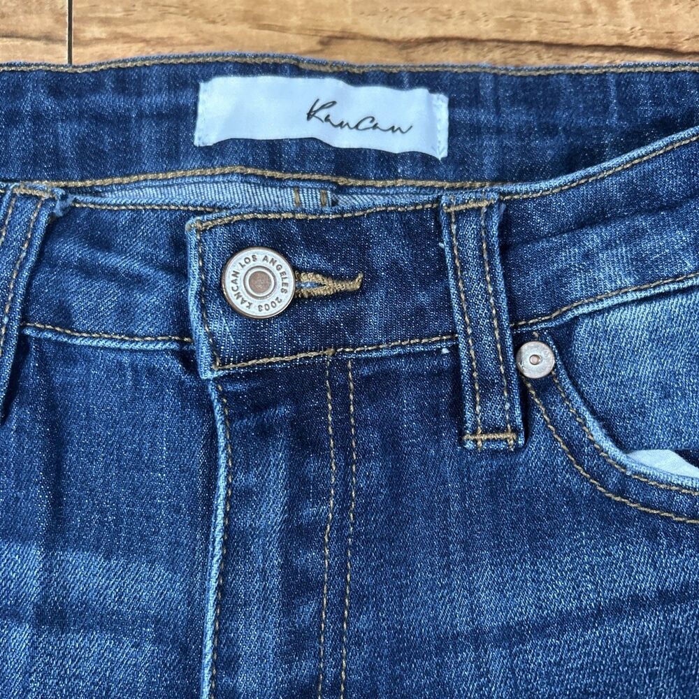 Kancan Penny Mid Rise Ankle Skinny Distressed Jeans Women’s 5/26 Raw Hem‎ 26x26 - Picture 4 of 6